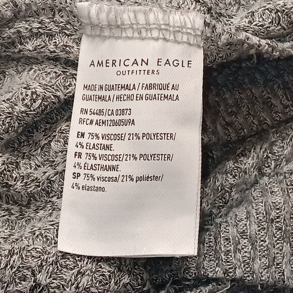 American Eagle Ladies Soft & Sexy Plush Cardigan Sweater Gray Cropped Size XS/S - Picture 6 of 6